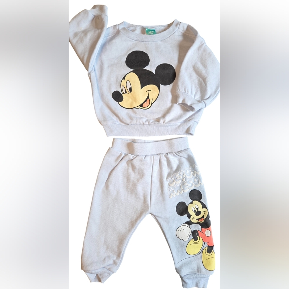 Disney White Mickey Mouse Sweatpants & Joggers Set